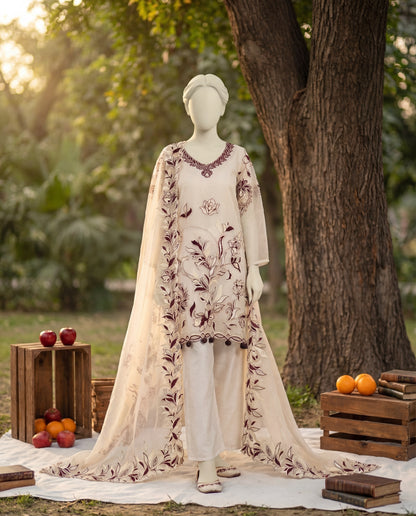 ANITA - 3 PIECE EMBROIDERY SUIT