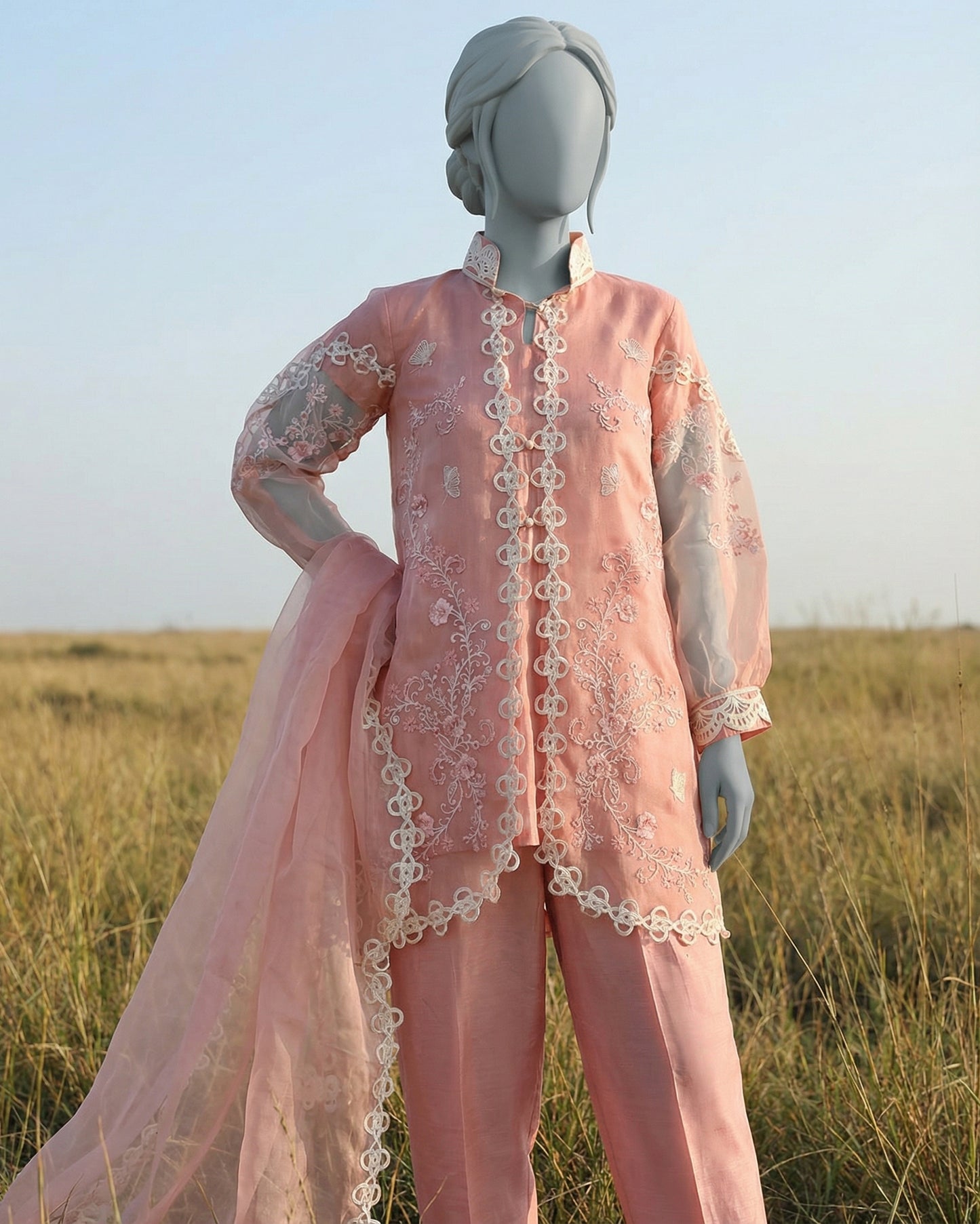 SOFEST - 3 PIECE EMBROIDERY SUIT