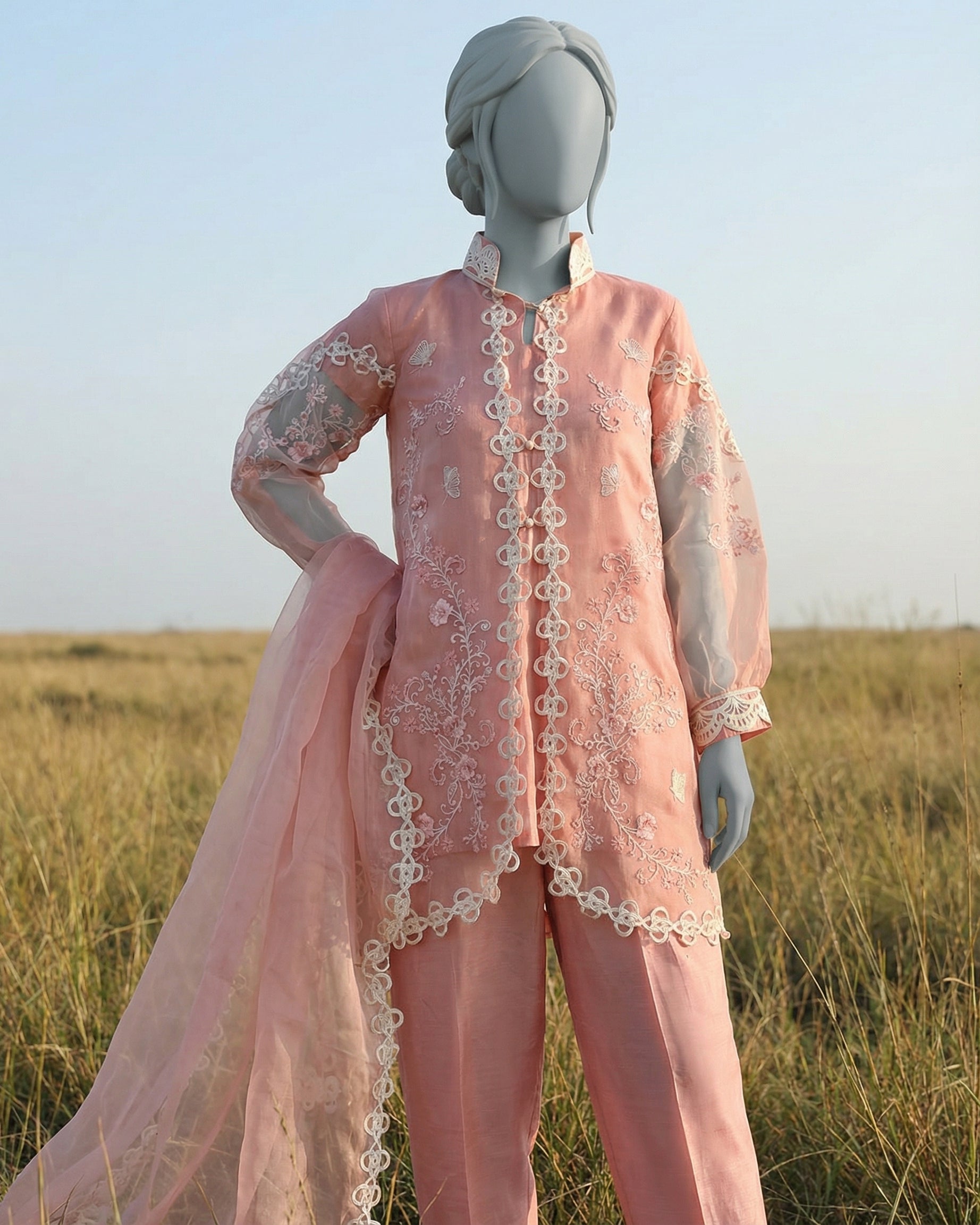 SOFEST - 3 PIECE EMBROIDERY SUIT