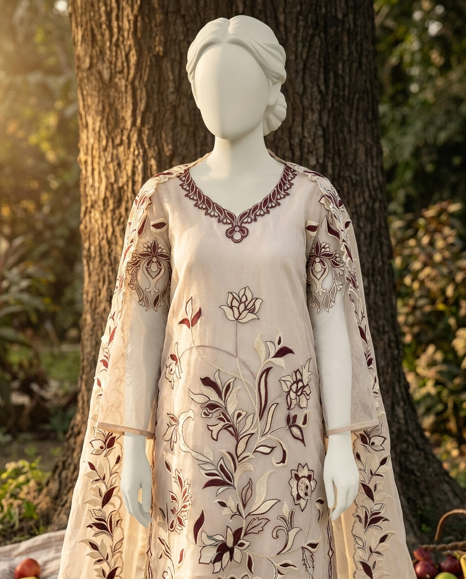 ANITA - 3 PIECE EMBROIDERY SUIT
