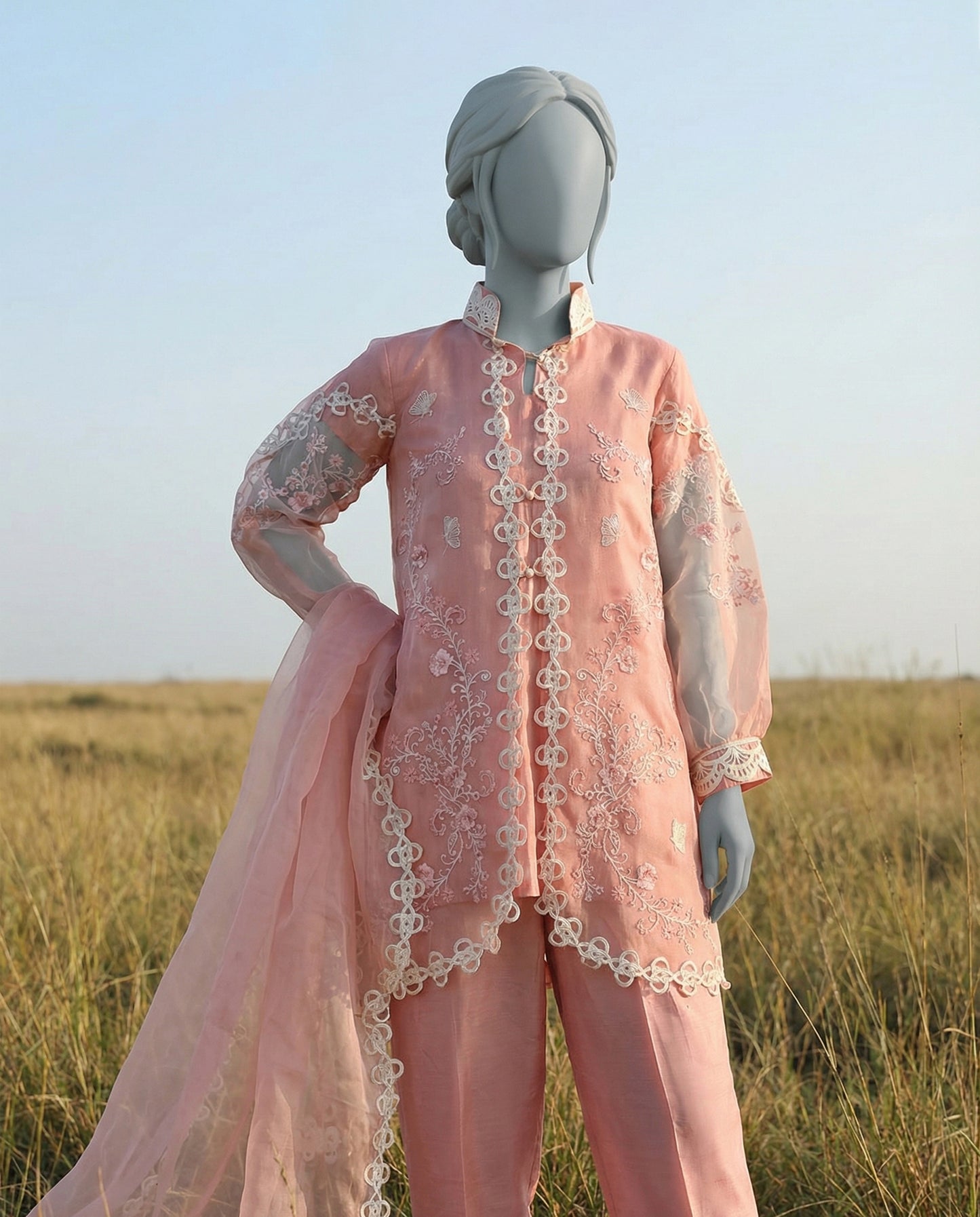 SOFEST - 3 PIECE EMBROIDERY SUIT