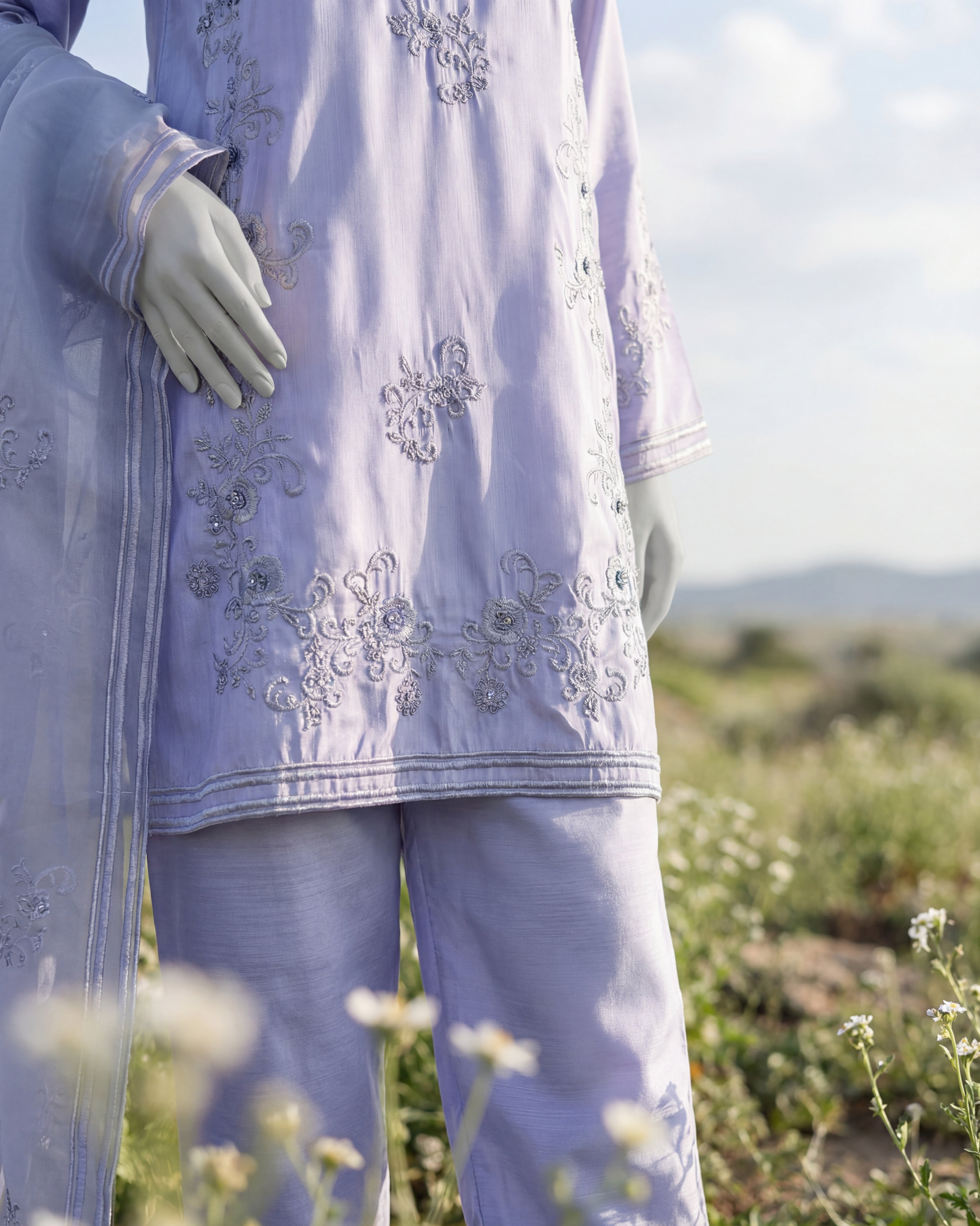 AZIMAH - 3 PIECE EMBROIDERY SUIT