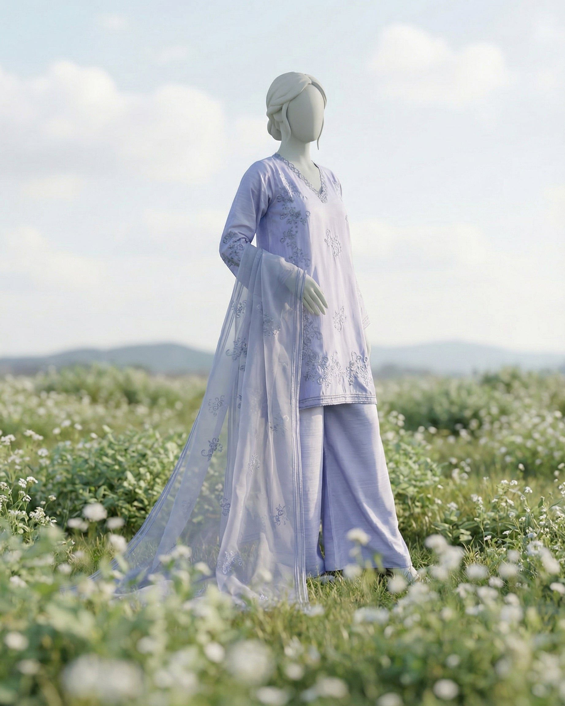 AZIMAH - 3 PIECE EMBROIDERY SUIT