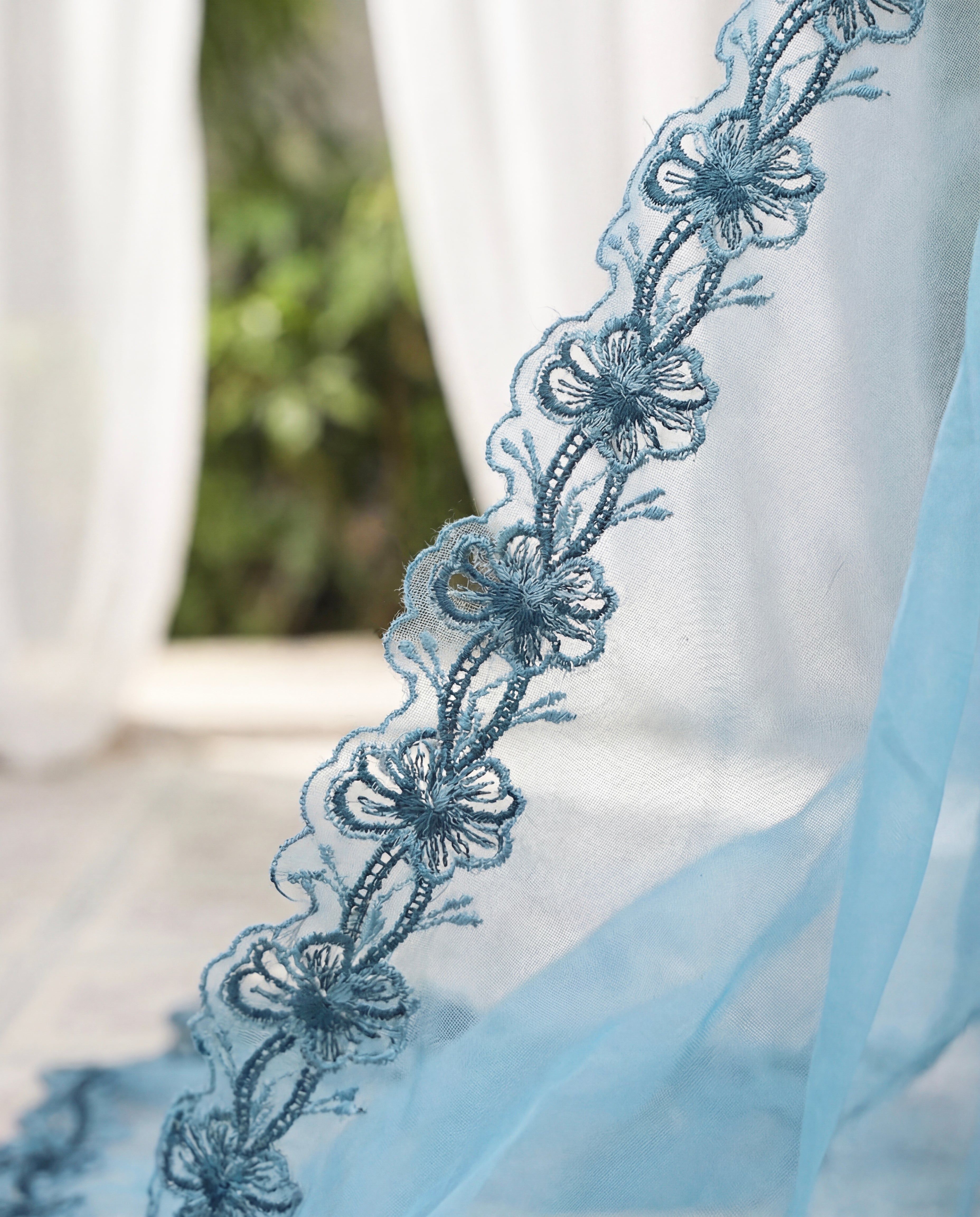 LENORA LAPIS - 3 PIECE EMBROIDERY SUIT