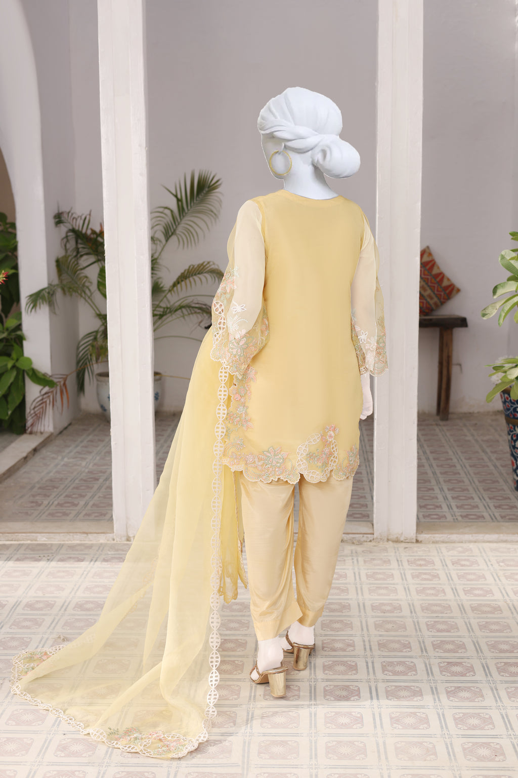 SAVINA Embroidered Organza 3-Piece Suit VL.1-03